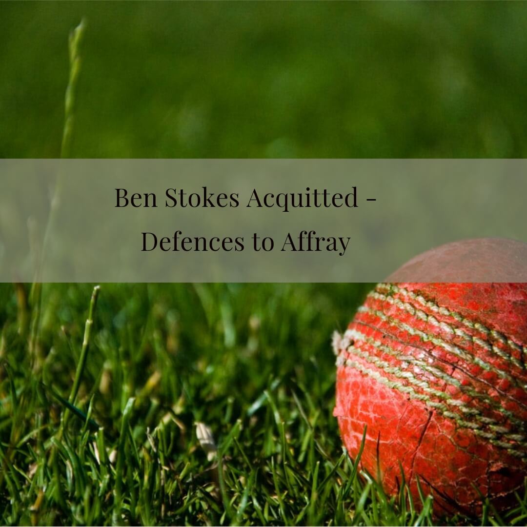 Defences to affray