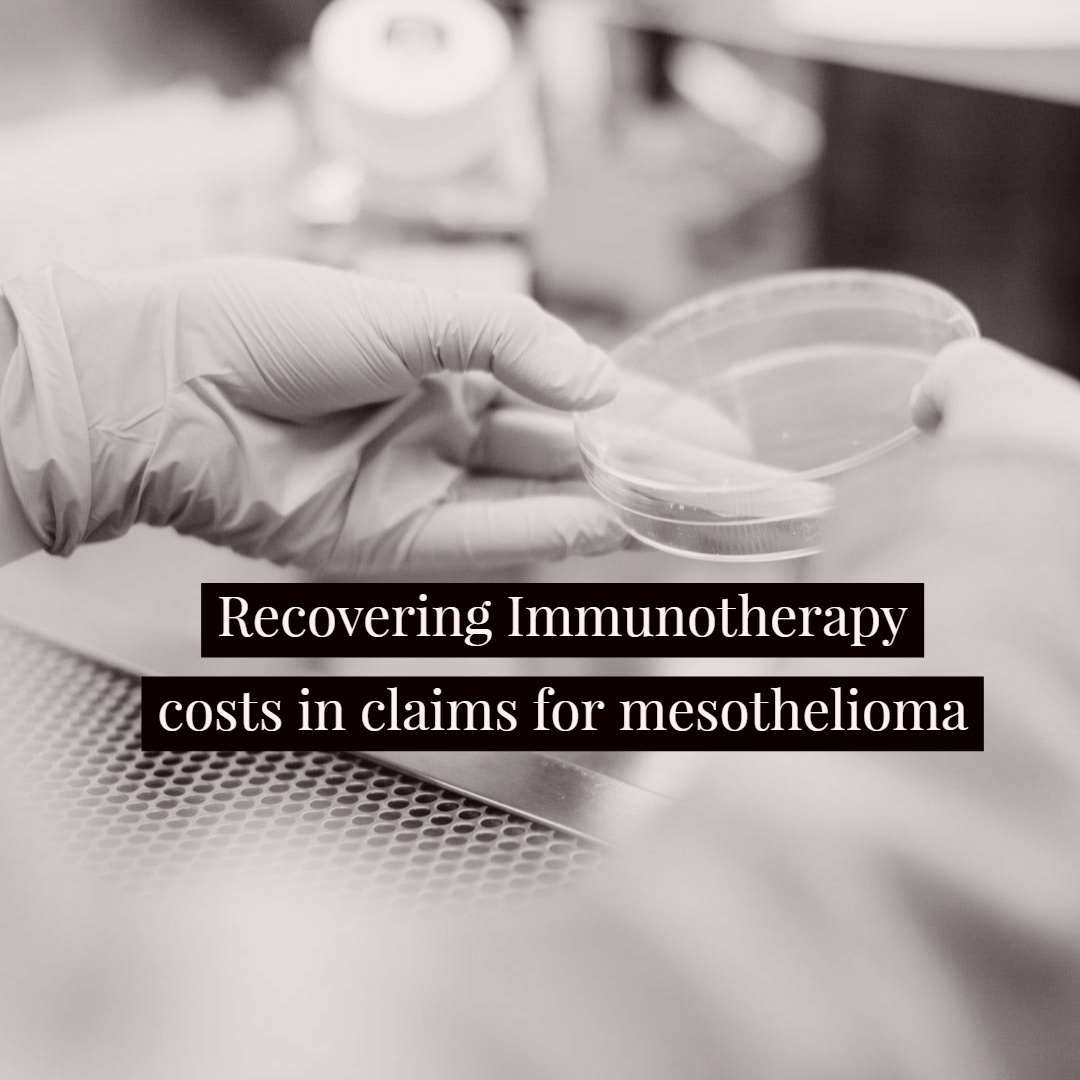 recovering immunotherapy costs