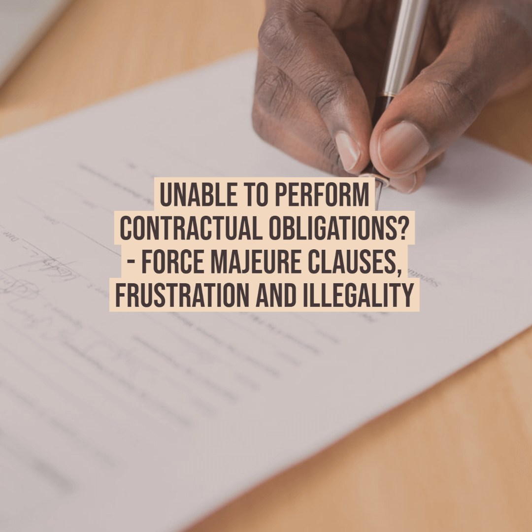 Force Majeure clauses
