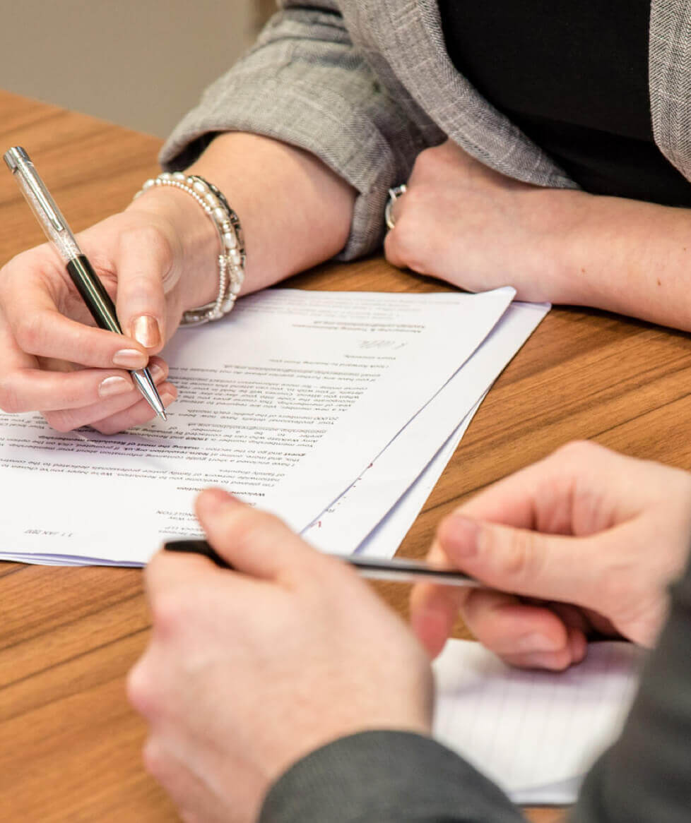 Congleton signing documents