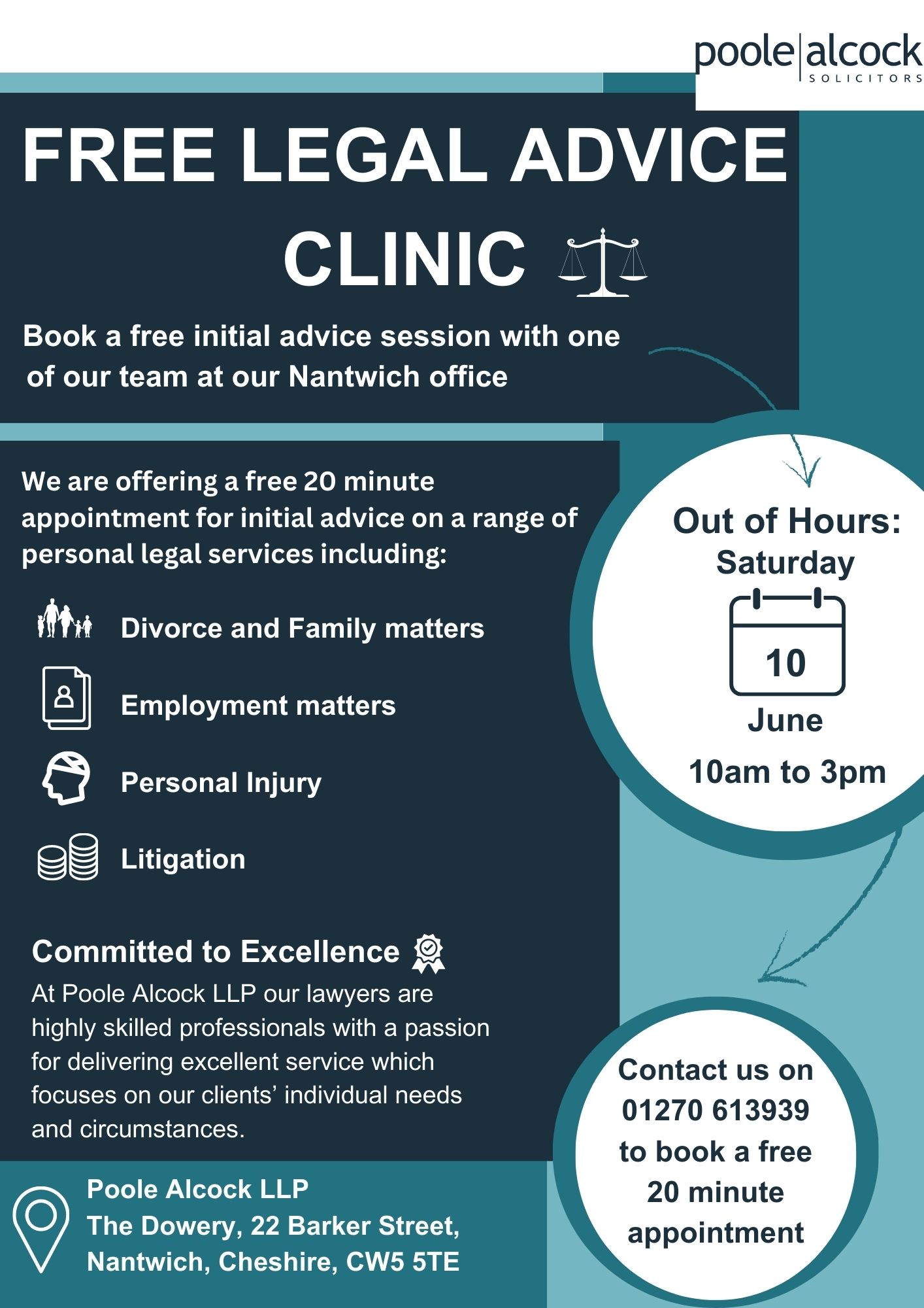 Legal clinic in Nantwich