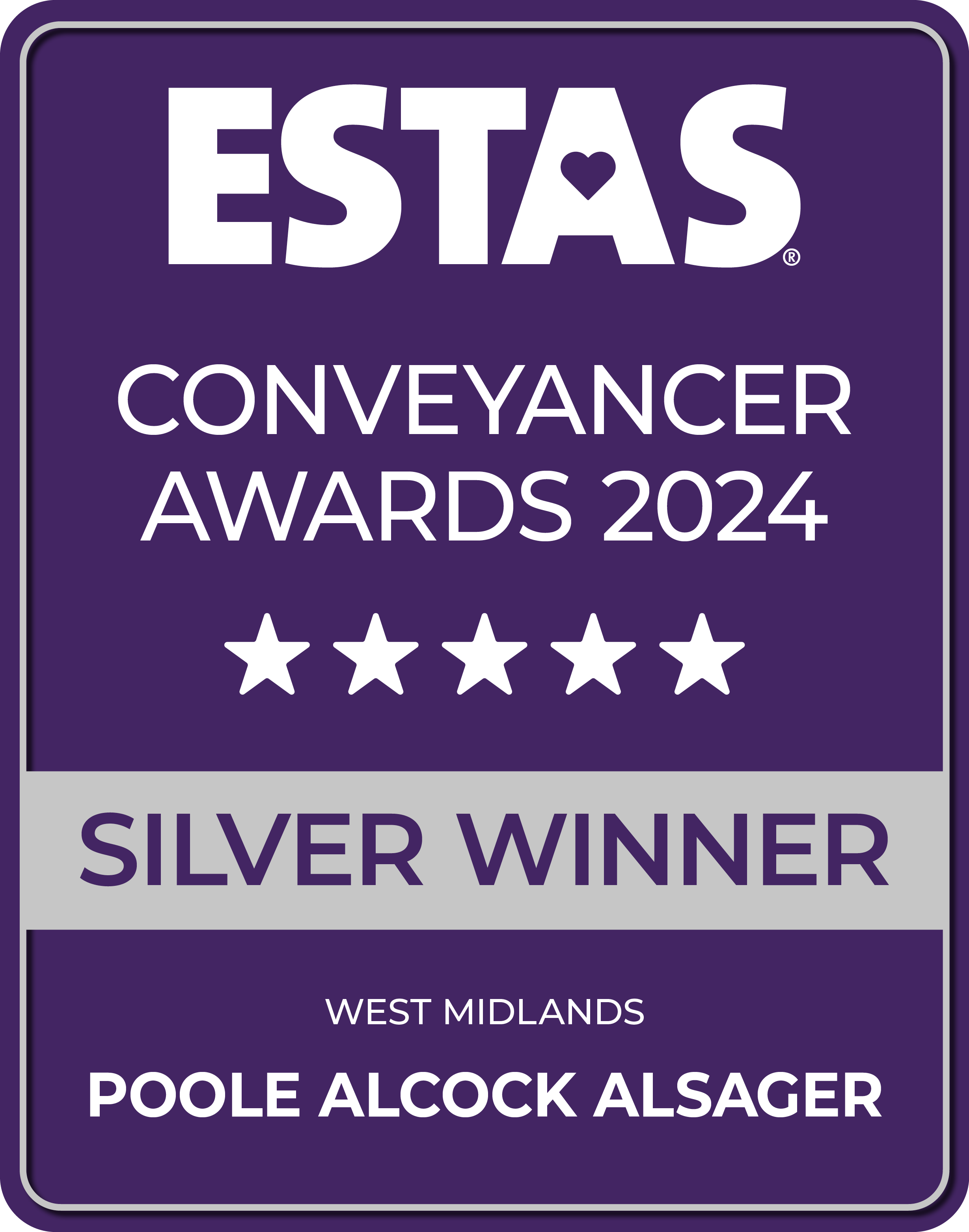 Estas Conveyancer Awards 2024 Silver Winner