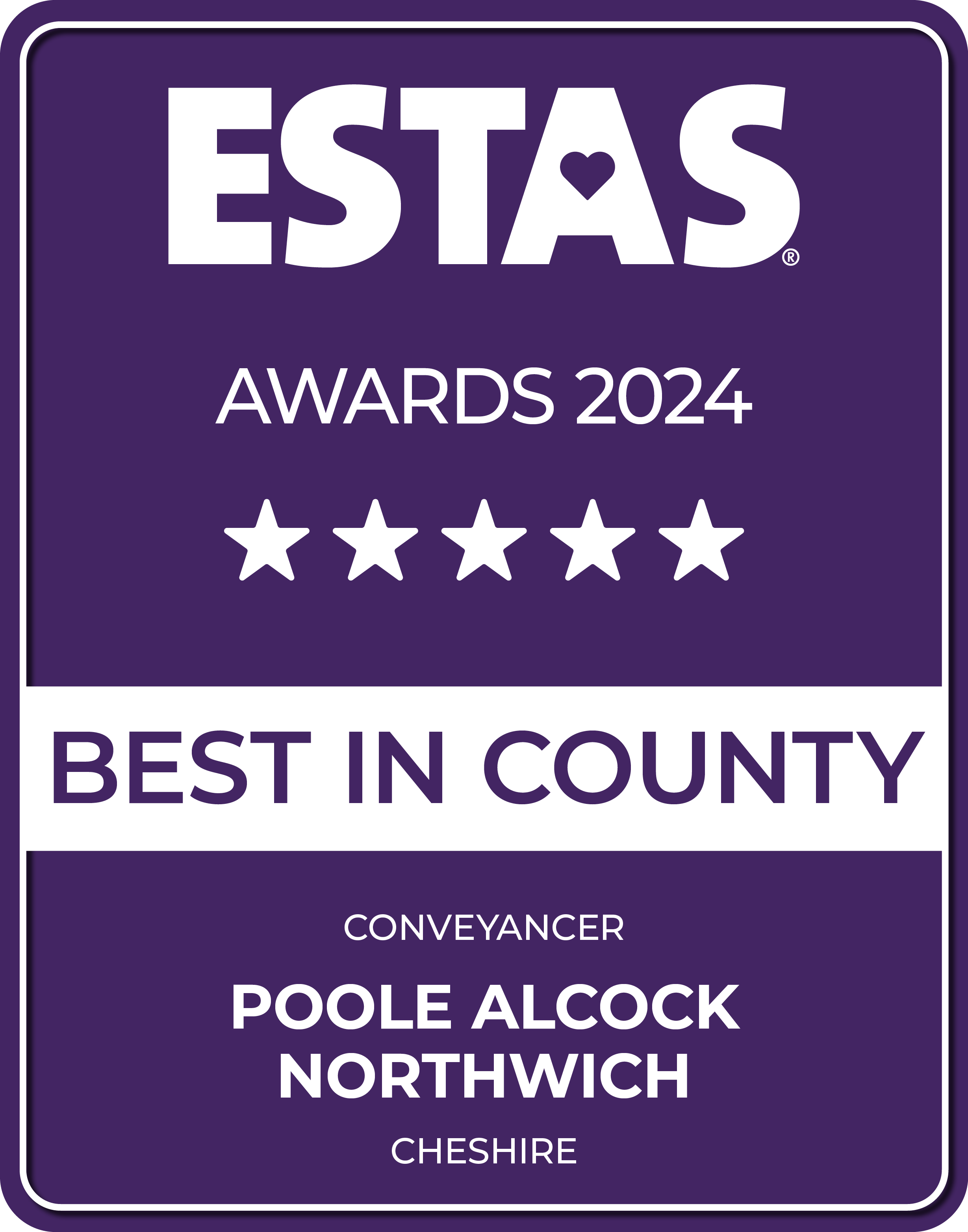 Estas Conveyancer Awards 2024 Best in County