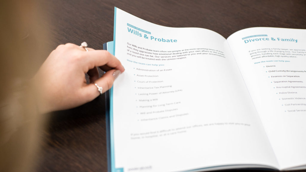 Legal services brochure