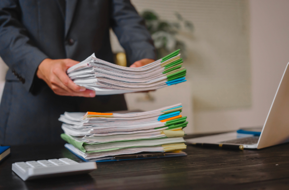 Reviewing settlement agreement documents