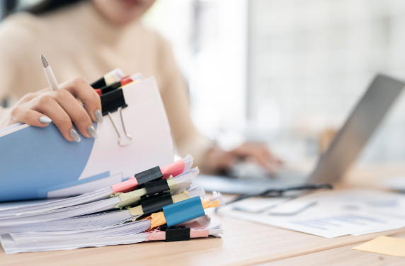 Reviewing settlement agreement documents